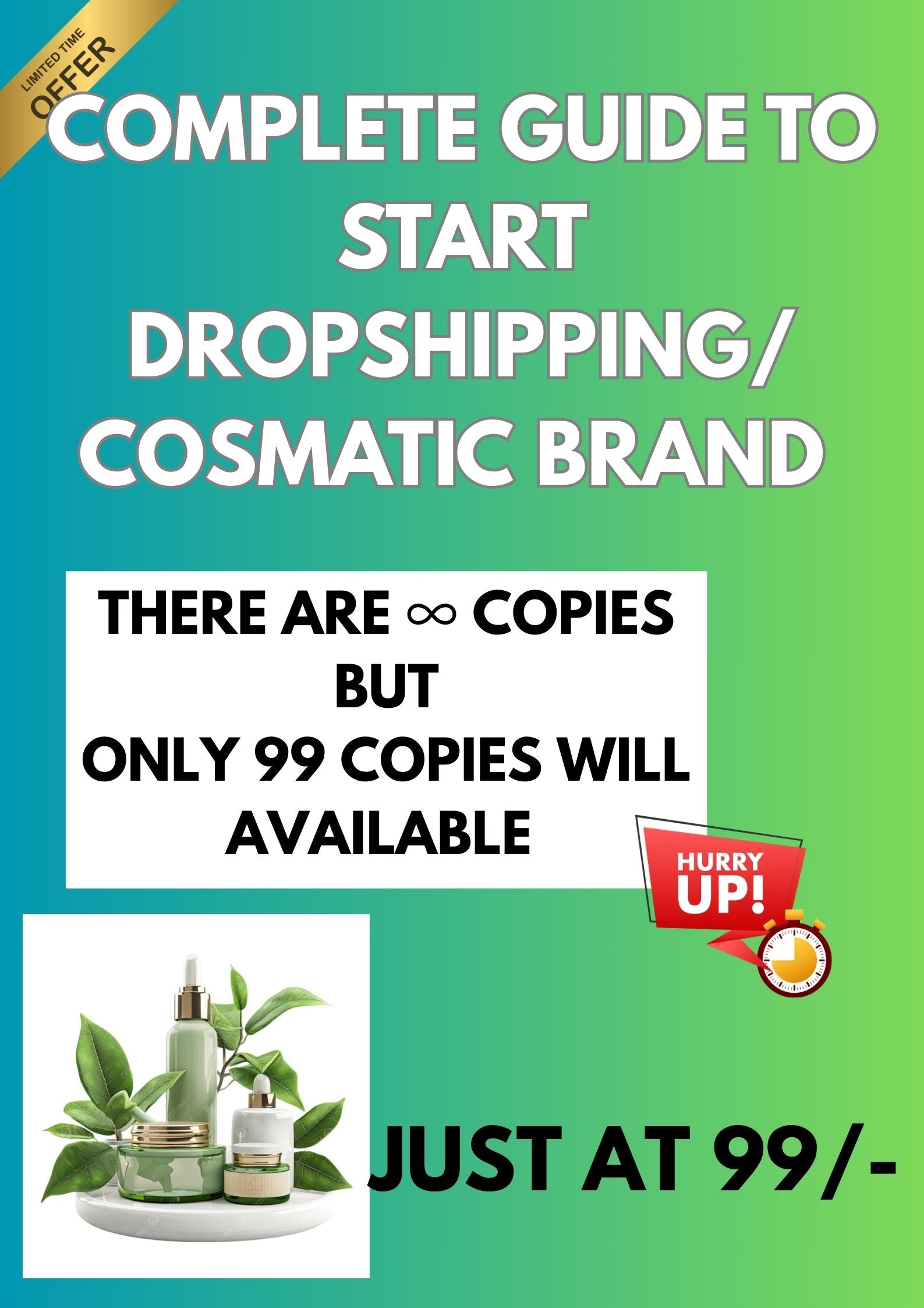 Cosmetic Dropshipping Guide – India to Global (Complete A–Z Business Setup & Shopify Integration)
